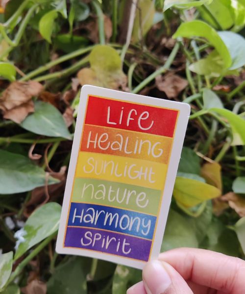 Life-Healing-Sunlight-Nature-Harmony-Spirit sticker